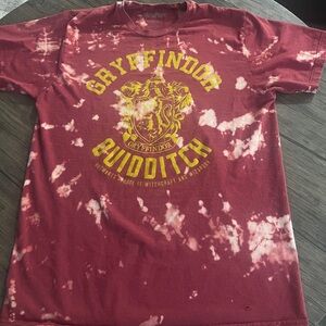 Gryffindor Harry Potter Quidditch Tie Dye Tee Vintage Style